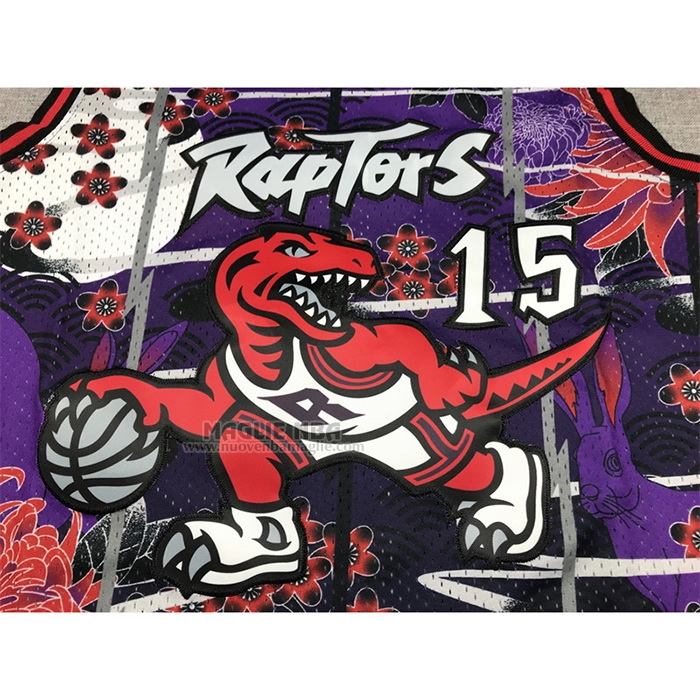 Maglia
 Vince Carter NO 15 Toronto Raptors Mitchell & Ness Lunar New Year Viola
